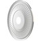 Ekena Millwork Berkshire PVC Ceiling Medallion (Canopies up to 8 3/8"), 19"OD x 3 1/2"ID x 1"P, Metallic Charcoal CMP19BECCH - alternate 5